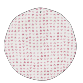 Bastion Collections bord ontbijt hearts - roze