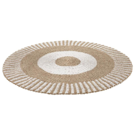 Vloerkleed zeegras 150cm - wit