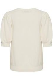 Cream shirt sillar - creme/wit
