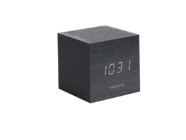 Karlsson cube alarm klok - zwart