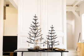 Kerstboom metaal s - zwart
