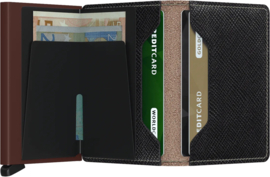 Secrid slimwallet saffiano - bruin