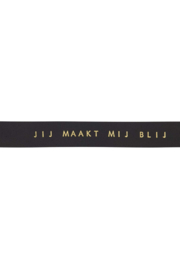 Zusss knoopriem - zwart