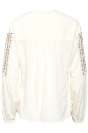 Cream blouse viola - creme