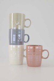 Zusss theemok parelmoer - roze