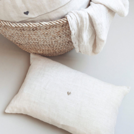Bastion Collections kussen 30x50 - naturel/taupe