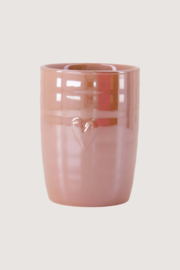 Zusss koffiemok parelmoer - roze