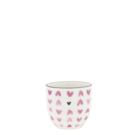 Bastion Collections eierdop hearts - roze