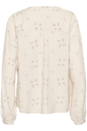 Cream blouse print