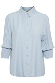 Cream blouse nola - lichtblauw