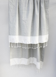 Leeff handdoek hammam - lichtgrijs