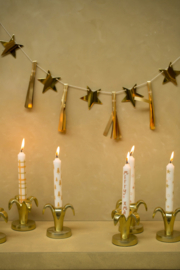 Rustik Lys kaars merry xmas s/4