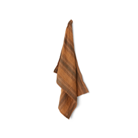 HKliving theedoek stripe amber/grijs