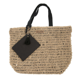 MrsBloom jute shopper - zwart