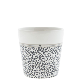 Bastion Collections beker wild flower - zwart