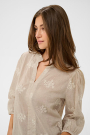 Cream blouse korey - bruin