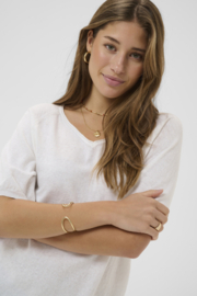 Cream shirt gebreid - snow white