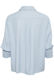 Cream blouse nola - lichtblauw