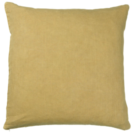 Ib Laursen kussenhoes linnen 50x50 - mustard