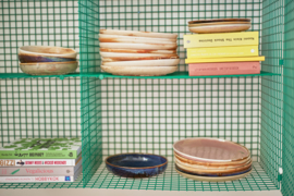 HKliving sideplate chef ceramics - mosgroen
