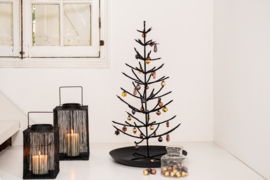 Kerstboom metaal l - zwart