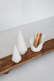 Kaars kerstboom s - wit