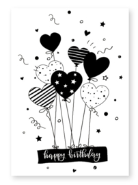 Jots kaart A6 happy birthday