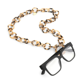 Looplabb leesbril ketting - light turtle