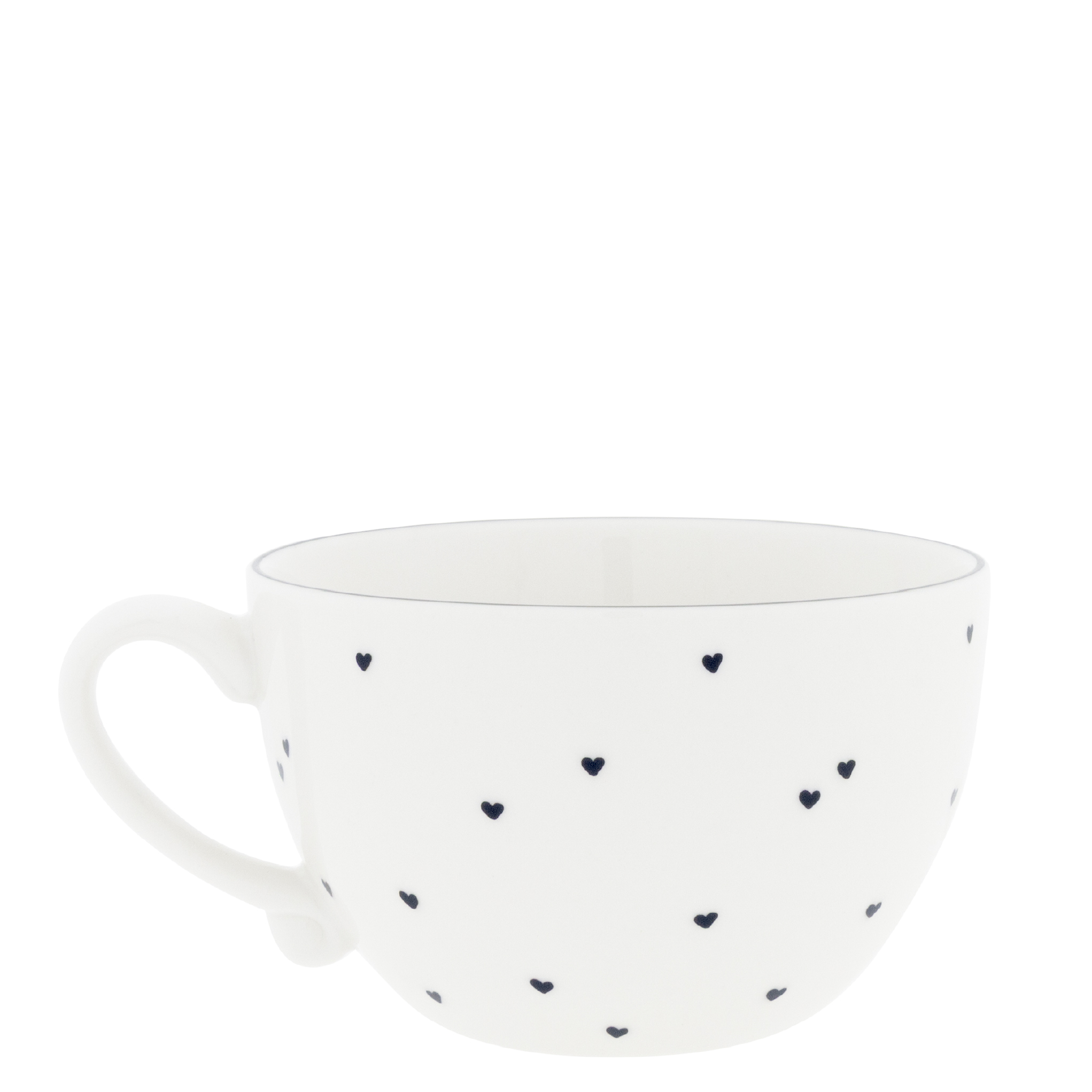 Bastion Collections soepkom s hearts - zwart
