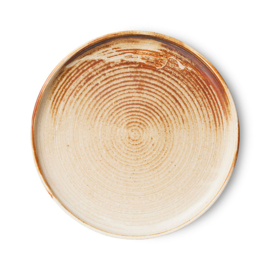 HKliving sideplate chef ceramics - creme/bruin