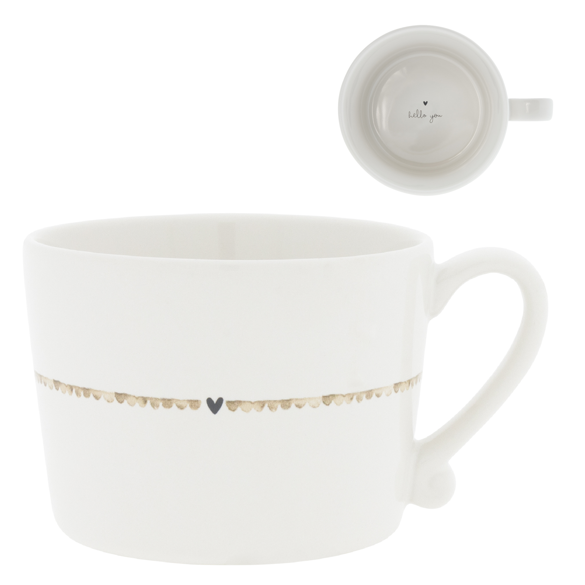 Bastion Collections mok l line hearts - caramel