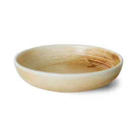 HKliving schaal chef ceramics l - creme/bruin