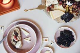 HKliving sideplate chef ceramics - roze