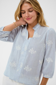 Cream blouse korey - blauw