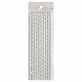 Rietjes, wit/blauw