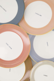 Zusss ontbijtbord food lover - donkerroze