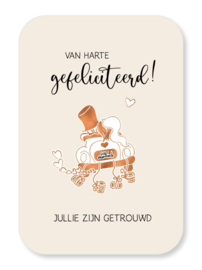 Jots wenskaart A5 gefeliciteerd