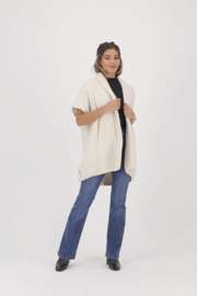 Zusss vest mouwloos - creme