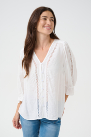 Cream blouse - wit