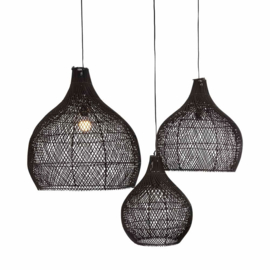 Original Home hanglamp rotan - zwart