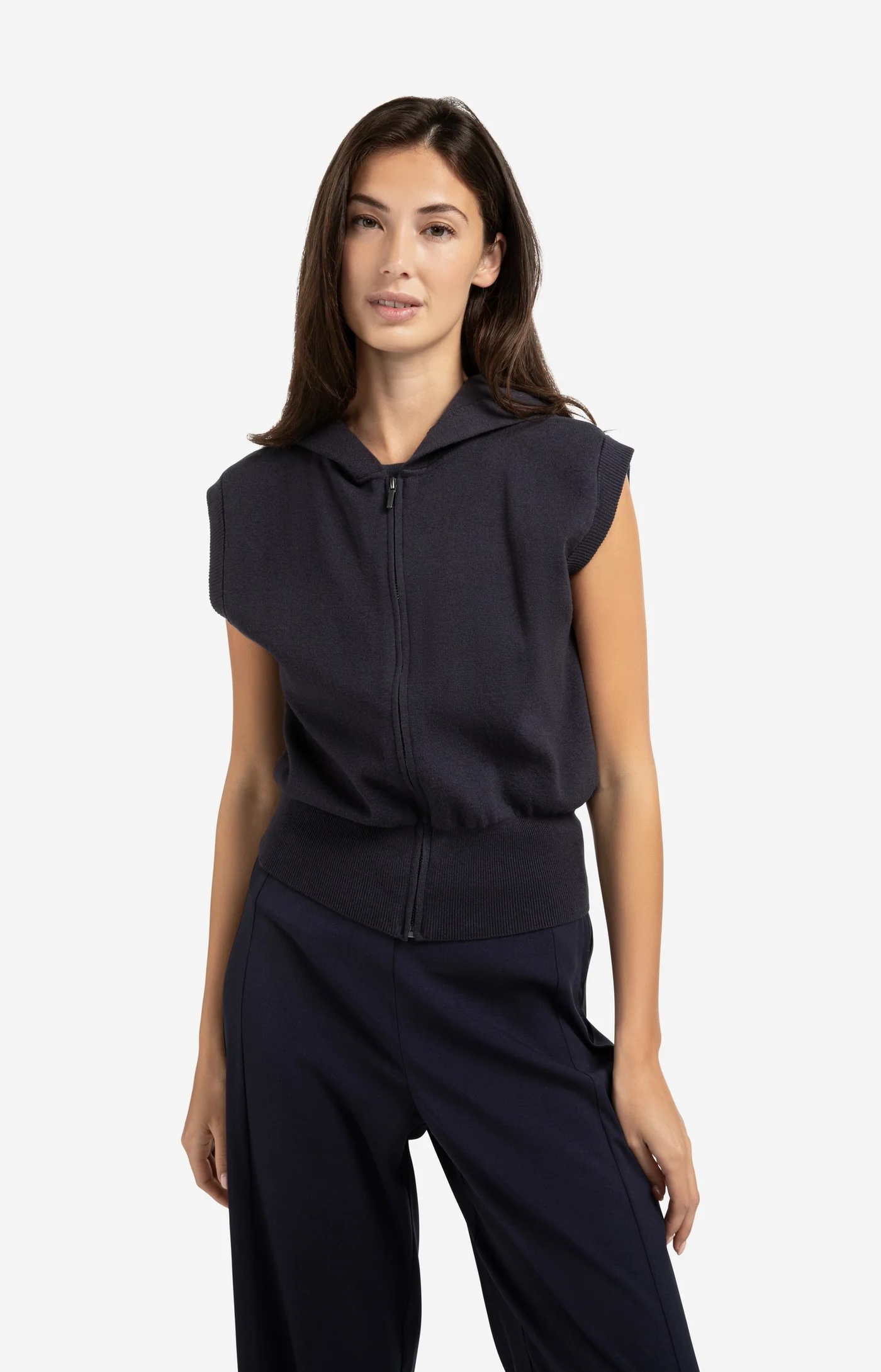 YAYA hoodie - donkerblauw