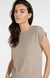 YAYA shirt mouwloos - beige/bruin