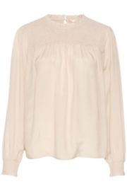 Cream blouse smock