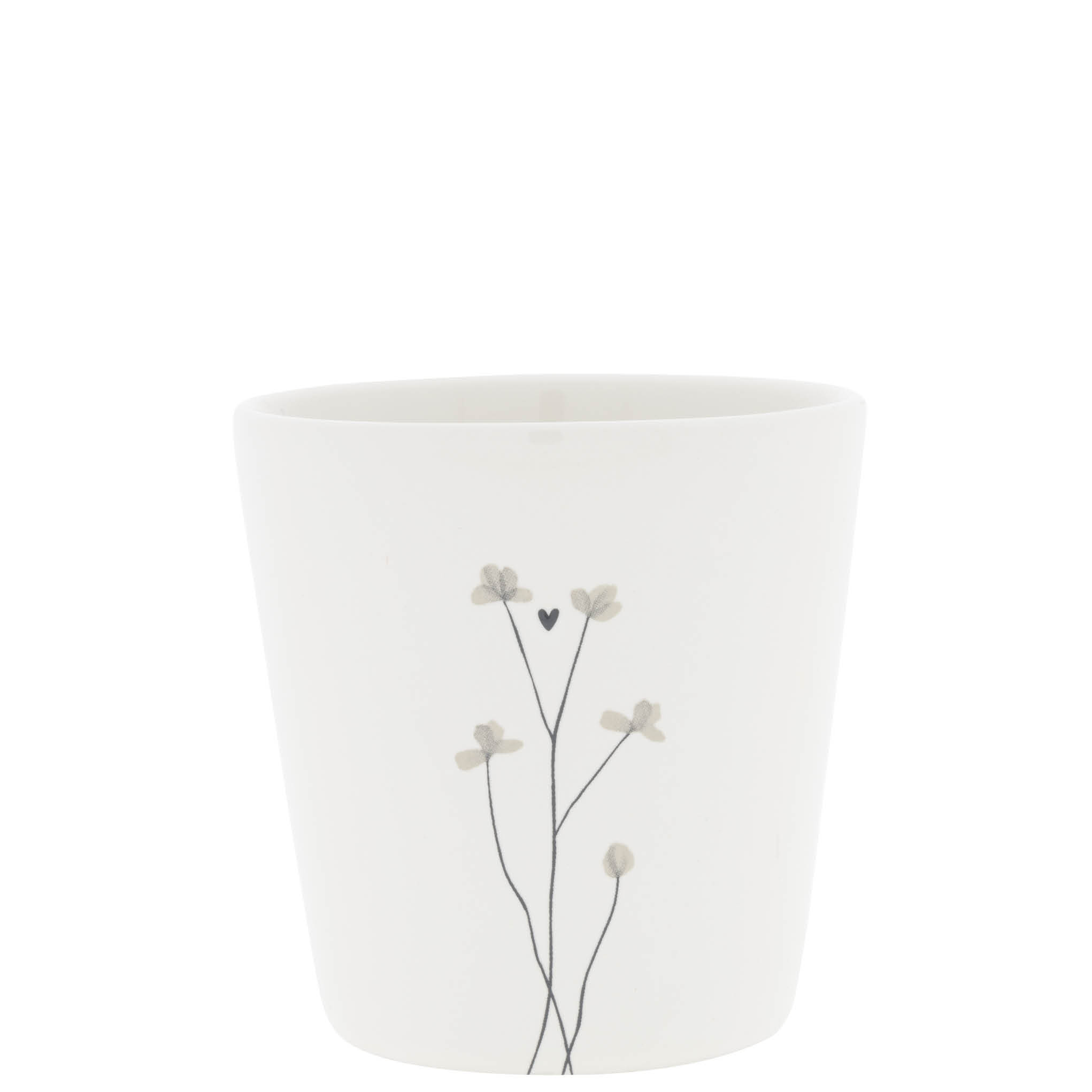 Bastion Collections beker flower - zwart