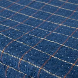 HKliving plaid sherpa - blauw