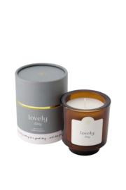 Zusss geurkaars in koker - grijsblauw