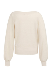 YAYA trui boothals - creme/beige