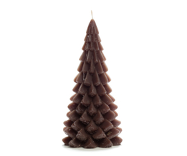 Kaars kerstboom l - coffee