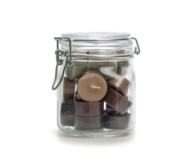 Weckpot waxine - chocolade