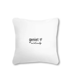 Zoedt buitenkussen 40x40 geniet van het zonnetje